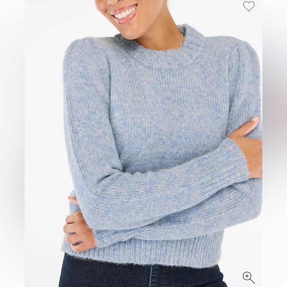 J. Crew Fuzzy Puff-sleeve Sweater